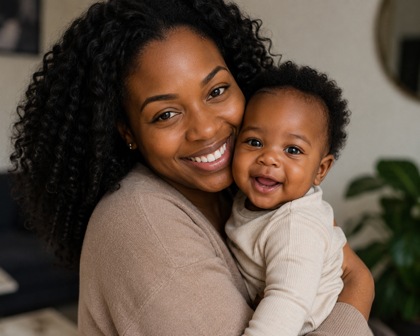 African American mother and child at House of Hope