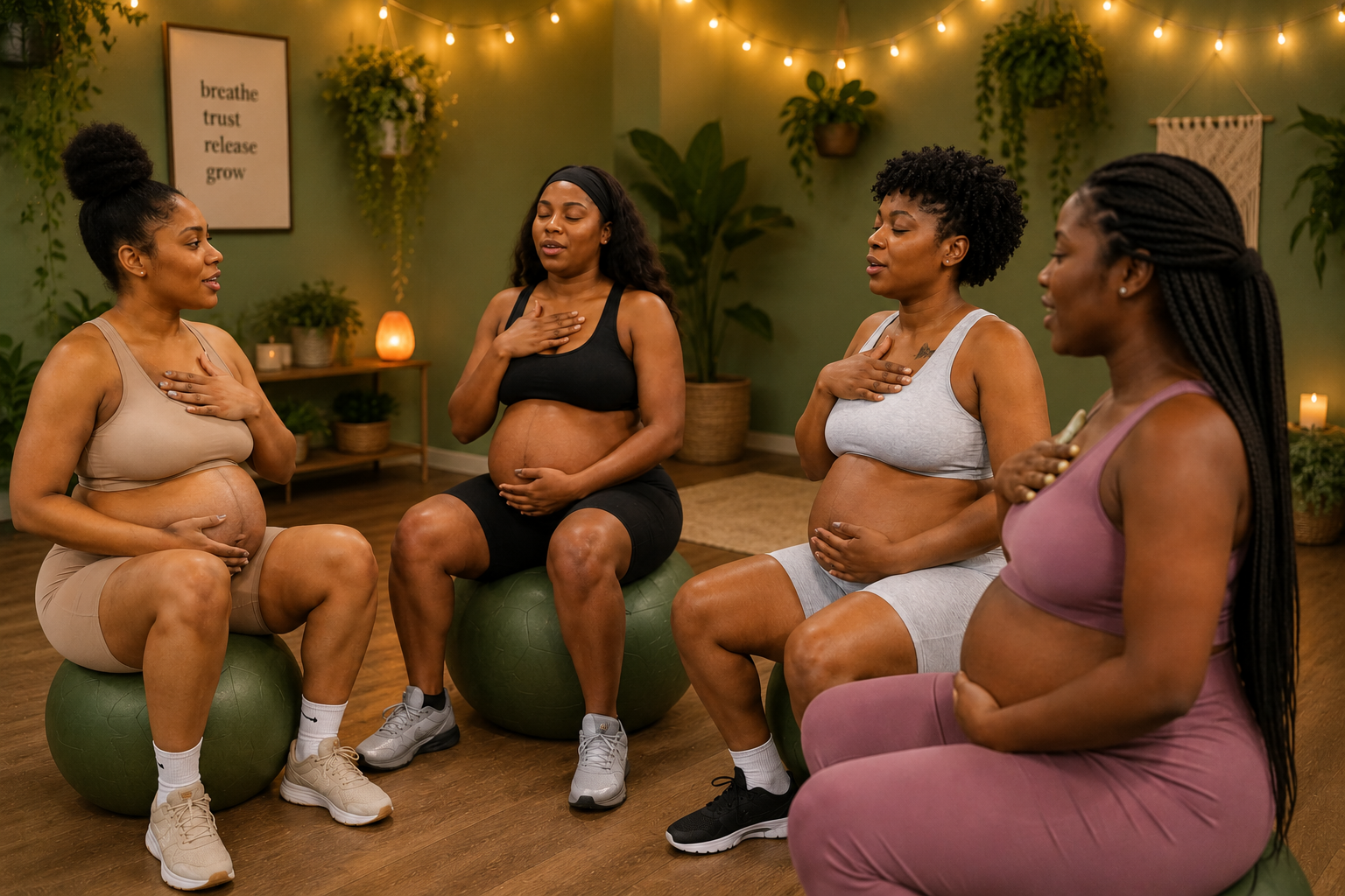 Supportive group session for young mothers